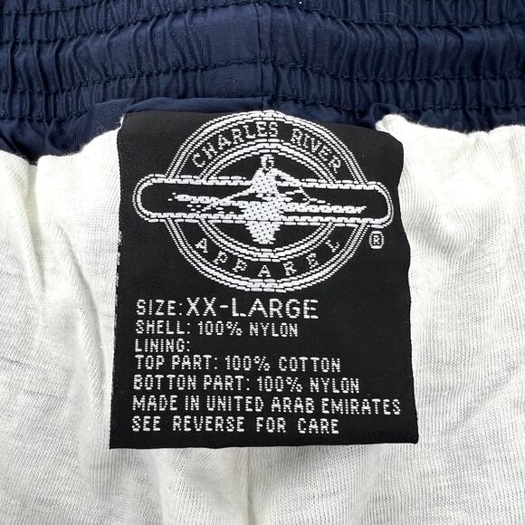 Charles River Mens Two Piece Track Suit Jacket and Pants Navy Green Size XL - Picture 10 of 11